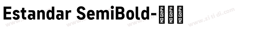 Estandar SemiBold字体转换